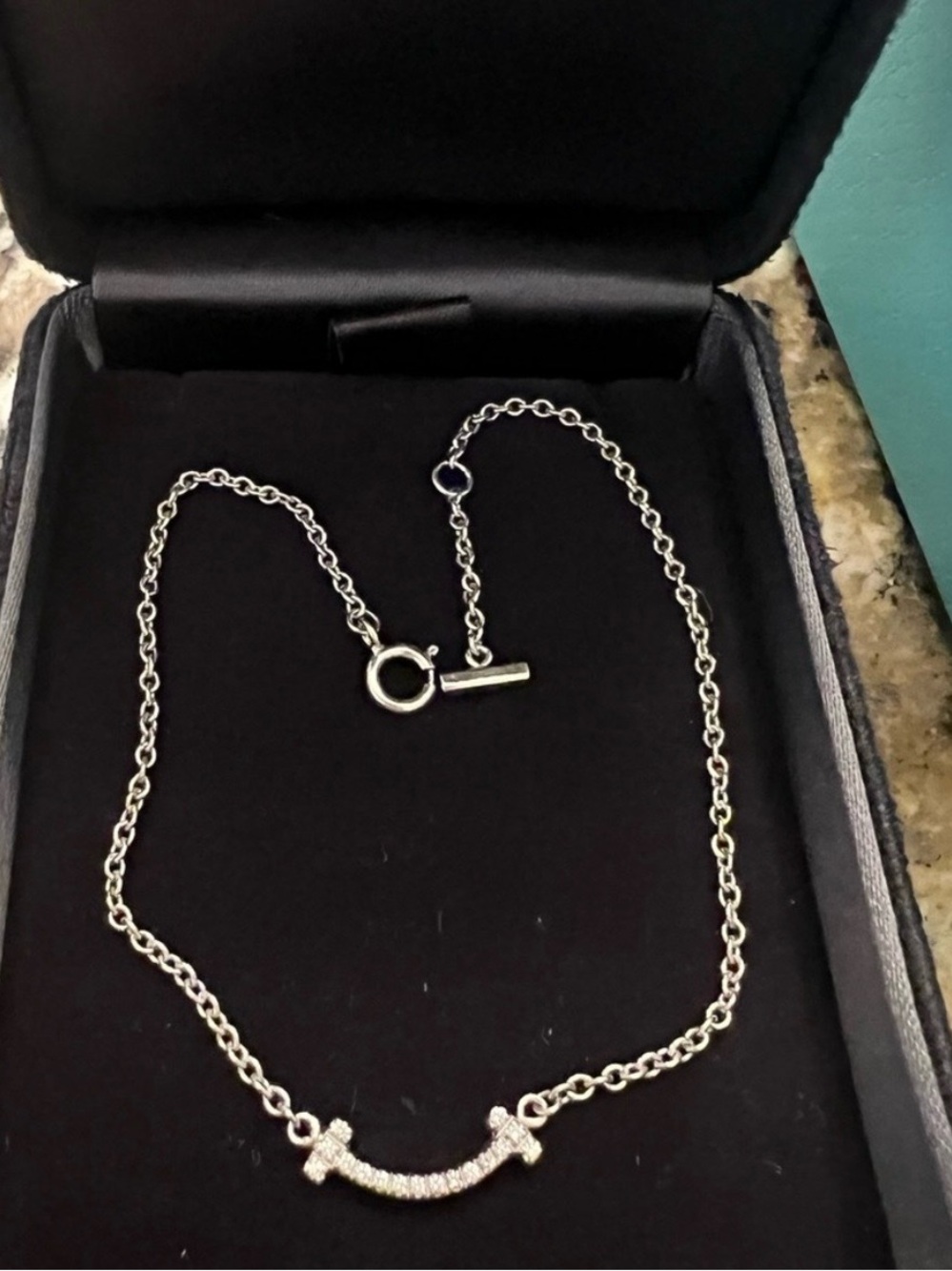 Tiffany White gold with diamond smile bracelet